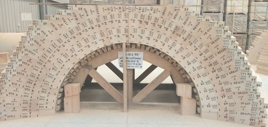 Low Reheating Linear Rate High Alumina Standard Brick LZ75 Widely Used For hot blast stove